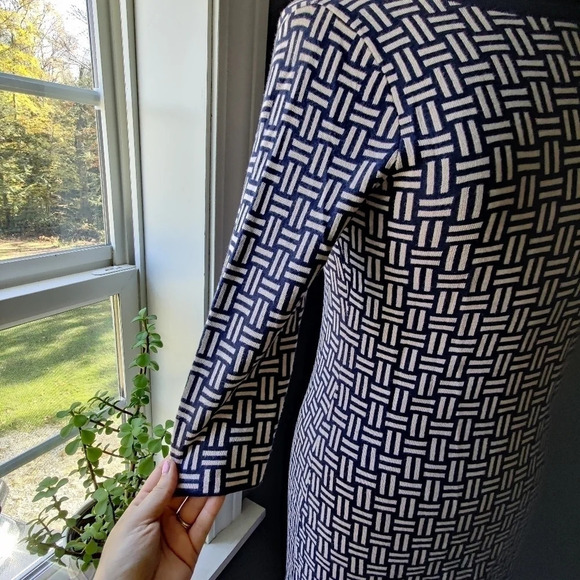 Boden Intarsia Knit 3/4 Sleeve Dress - Picture 3 of 4